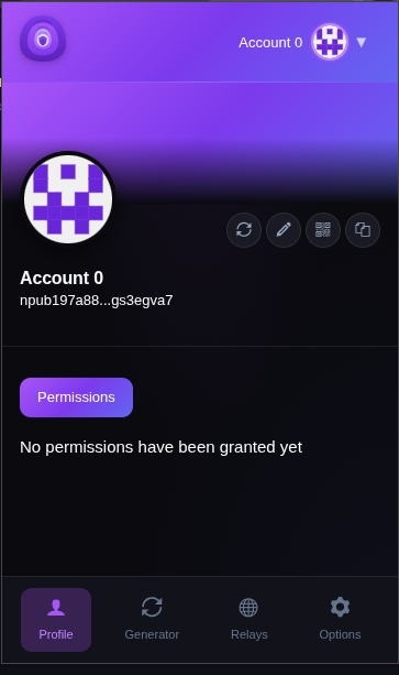 Nostrame Extension Screenshot